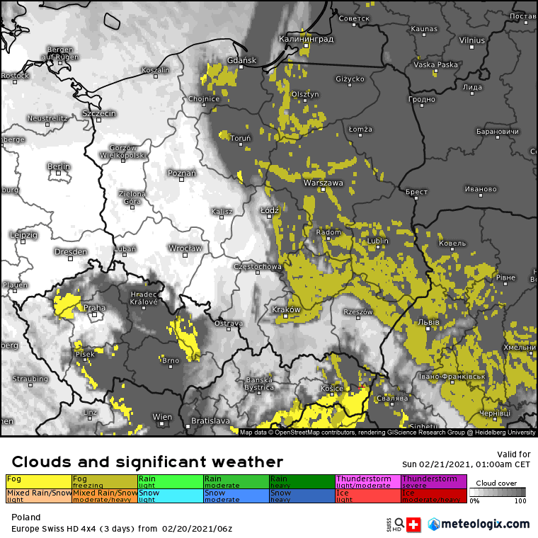Pogoda. Mgły w nocy z soboty na niedzielę 