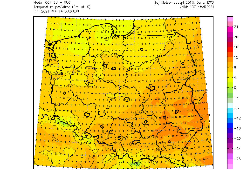 Wysoka temperatura w Polsce. 