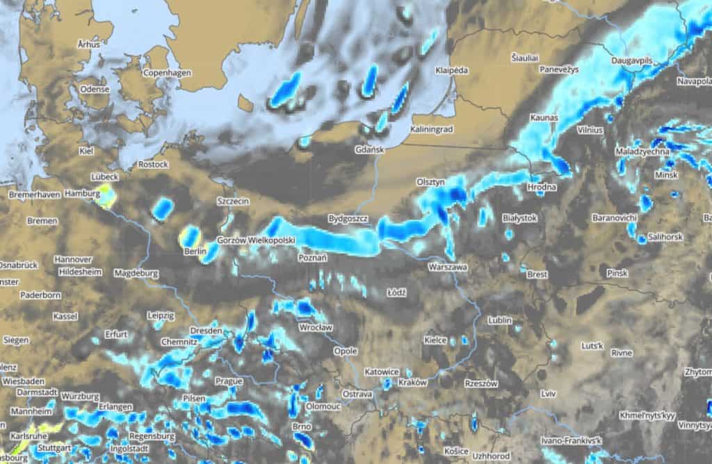 Opady śniegu w Polsce 19 marca
