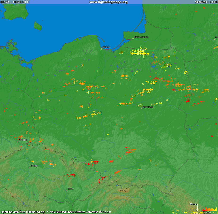 Pogoda. Burze w Polsce