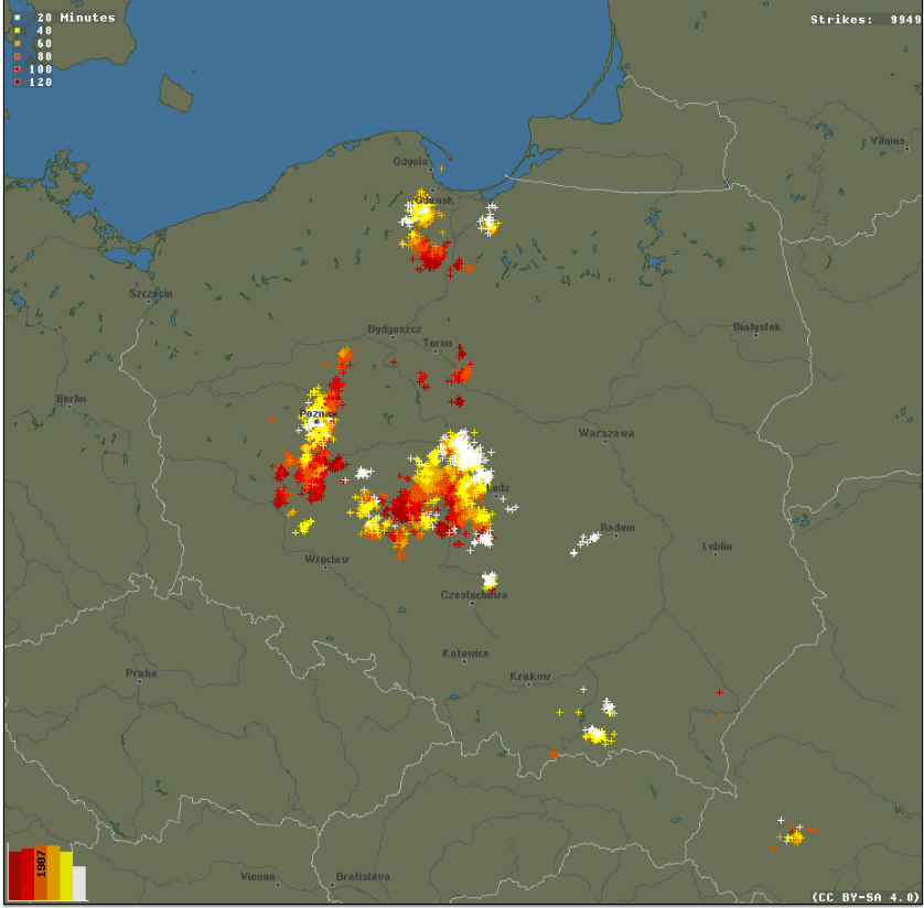 Pogoda. Burze w Polsce