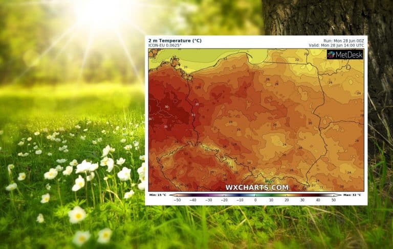 Pogoda na dziś. Upał i słabe burze nad Polską