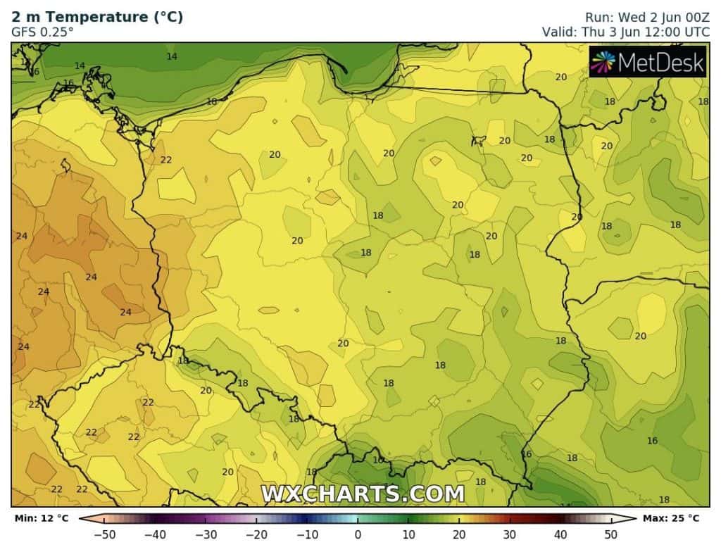 Pogoda na dziś. Temperatury w Polsce
