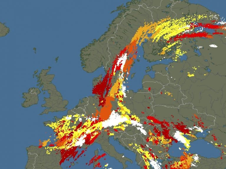 Potężne burze Europa