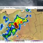 Silne burze w nocy 8-9 lipca 2021 nad Polską