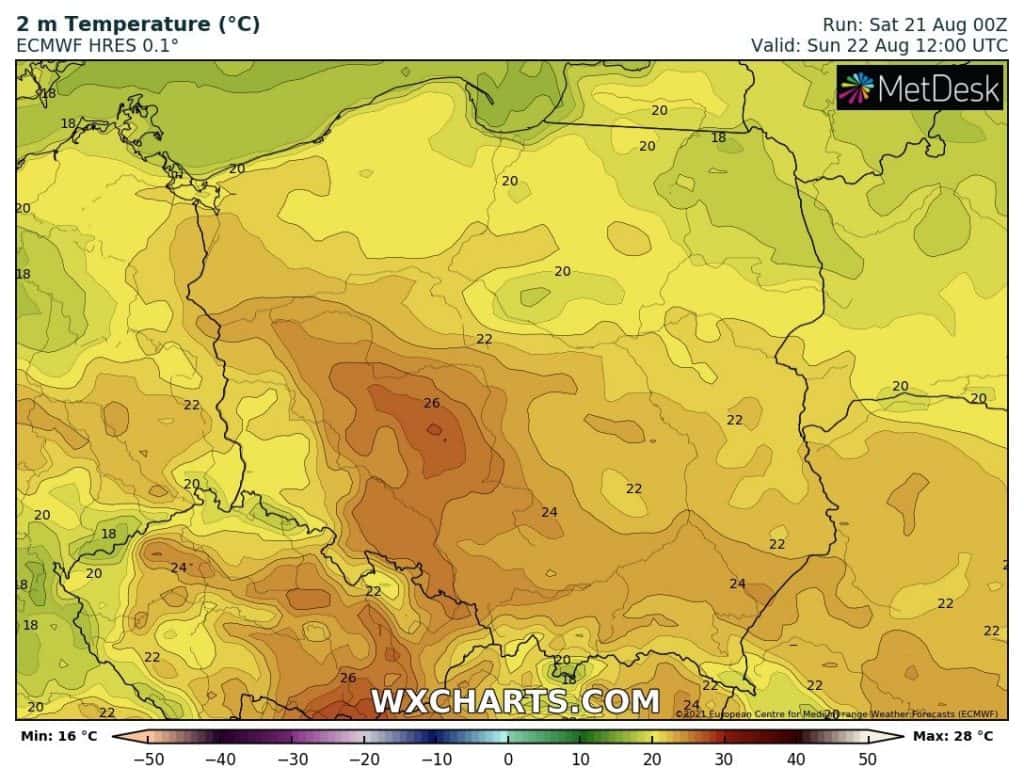 dzień gorący w Polsce