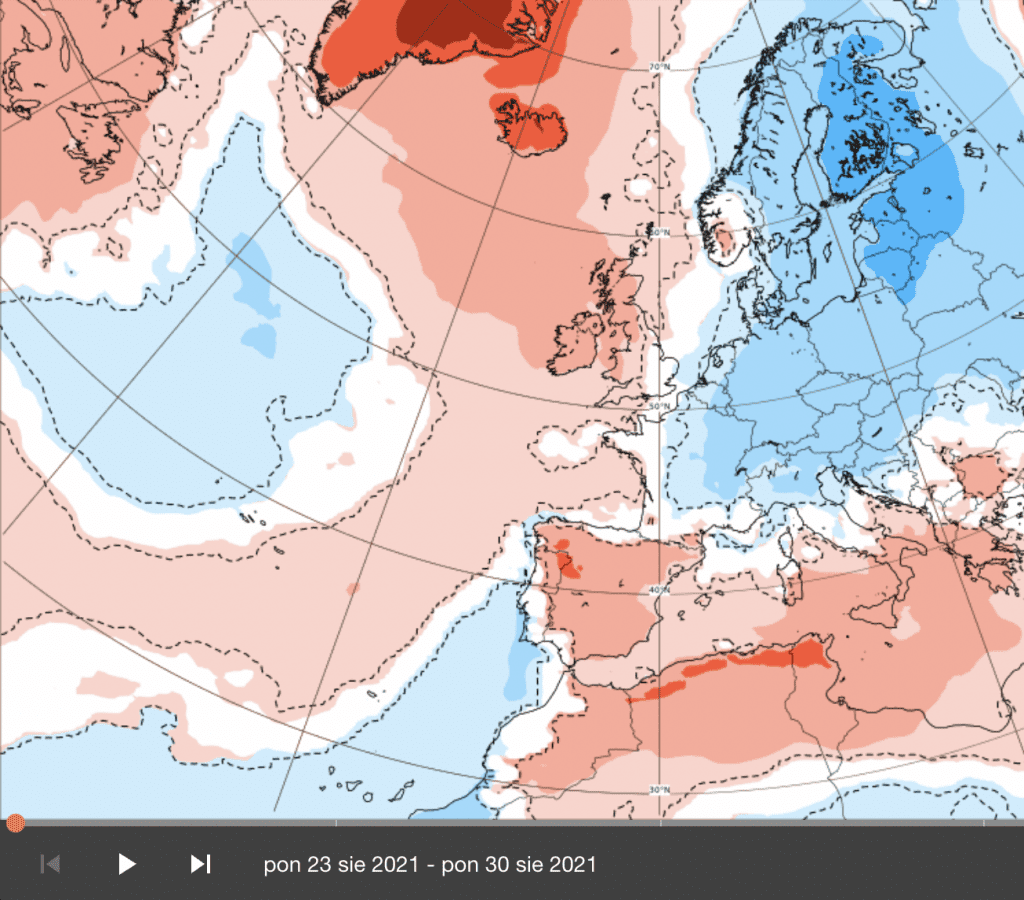 zimno na ECMWF 