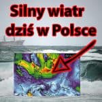 Silny wiatr dziś w Polsce. Wichura na Bałtyku
