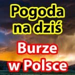 Pogoda na niedzielę 12 września. Burze w Polsce