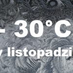 Mróz do -30 stopni w Europie w listopadzie