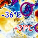 Mróz na północy Europy. Upał na południu