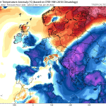 odchylenie temperatury w polsce i europie