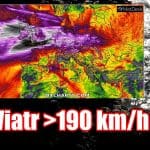 Wichura przyniosła wiatr ponad 195 km/h