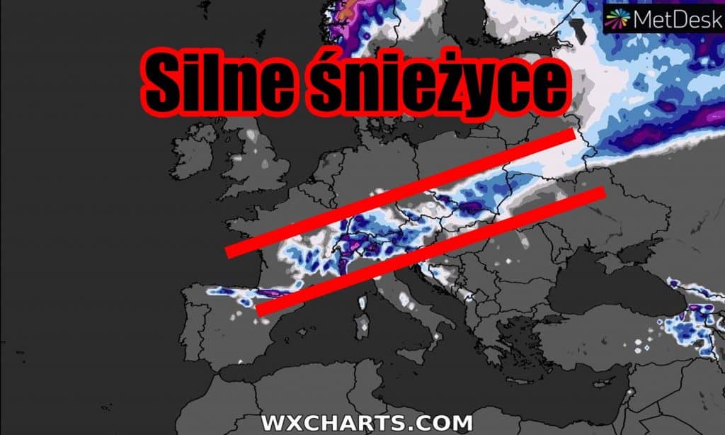 Silne śnieżyce przejdą przez wiele regionów Europy i w Polski