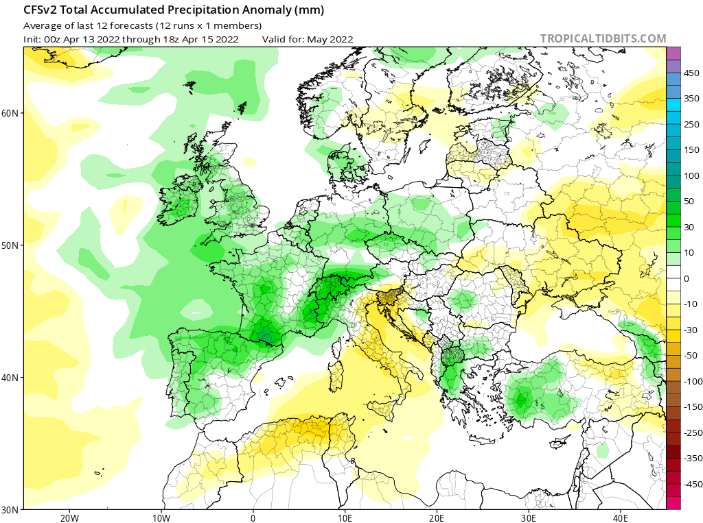 tempo lungo per maggio 2022. mese piovoso in Polonia