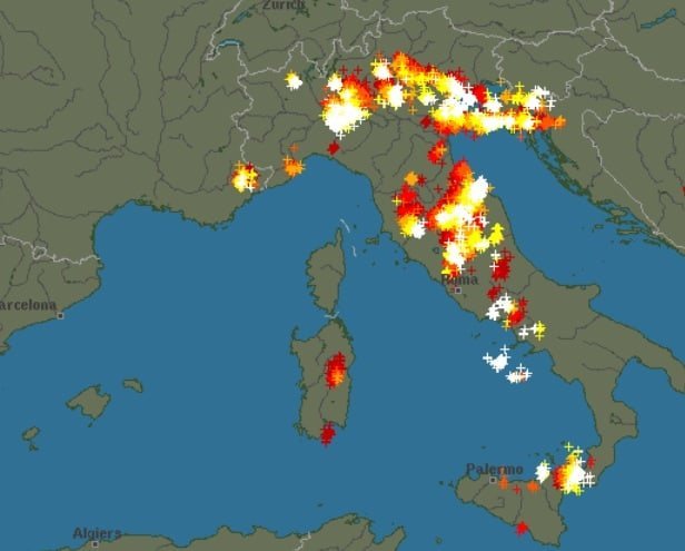 Burze przyniosły grad we Włoszech