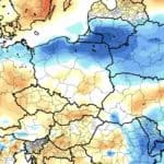 niższa temperatura na północy