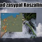 Grad zasypał Koszalin. Burze nad Polską 30 maja 2022