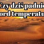 Pogoda w czwartek. Czy dziś padnie rekord temperatury?