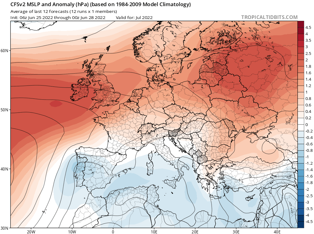 Tempo a lungo termine per luglio 2022. Il caldo e le notti tropicali non ti daranno tregua.  Ci sono forti tempeste in Polonia.  campo ad alta pressione in Polonia ed Europa
