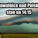 Radar burz i opadów. Gdzie jest burza? Stan na godzinę 14:15