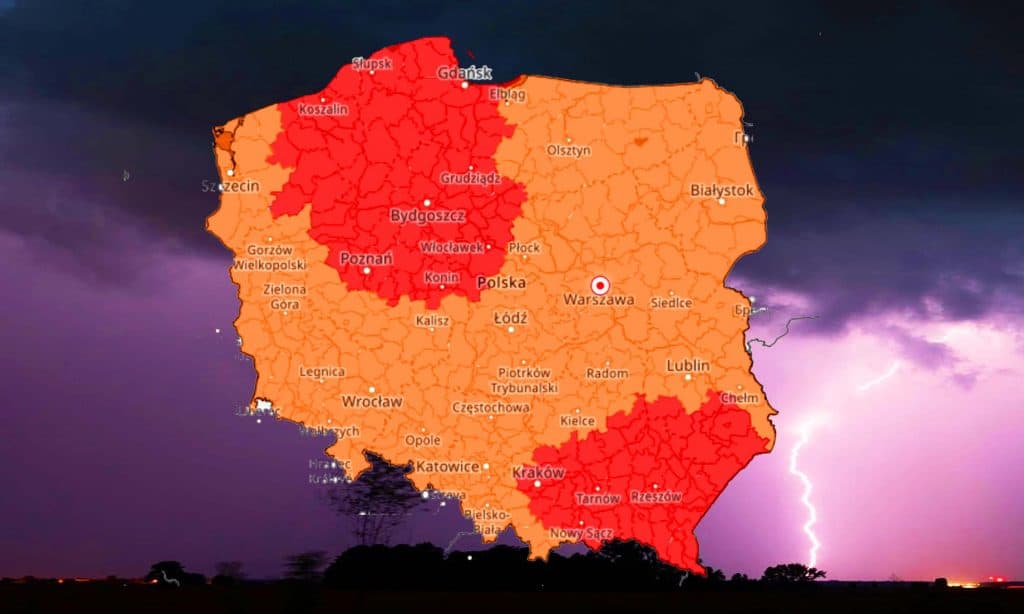 Burze i nawałnice dziś w Polsce. Gradobicia, ulewy silny wiatr