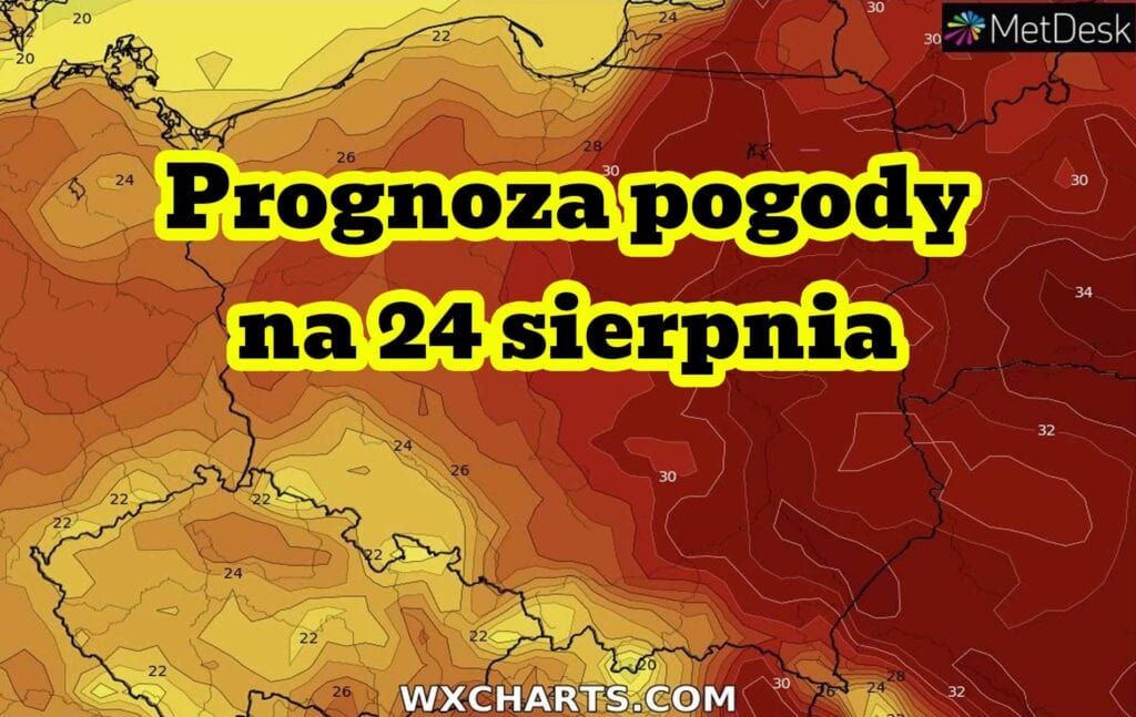 Pogoda na 24 sierpnia 2022. Burze, nawałnice i upał w Polsce