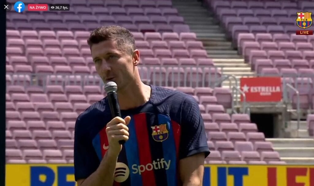 Prezentacja Roberta Lewandowskiego w FC Barcelona