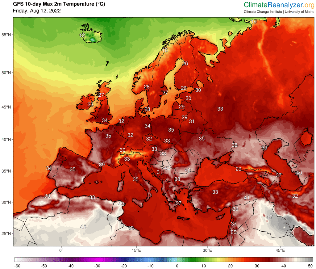 Wysoka temperatura i upalna pogoda w polsce i europie