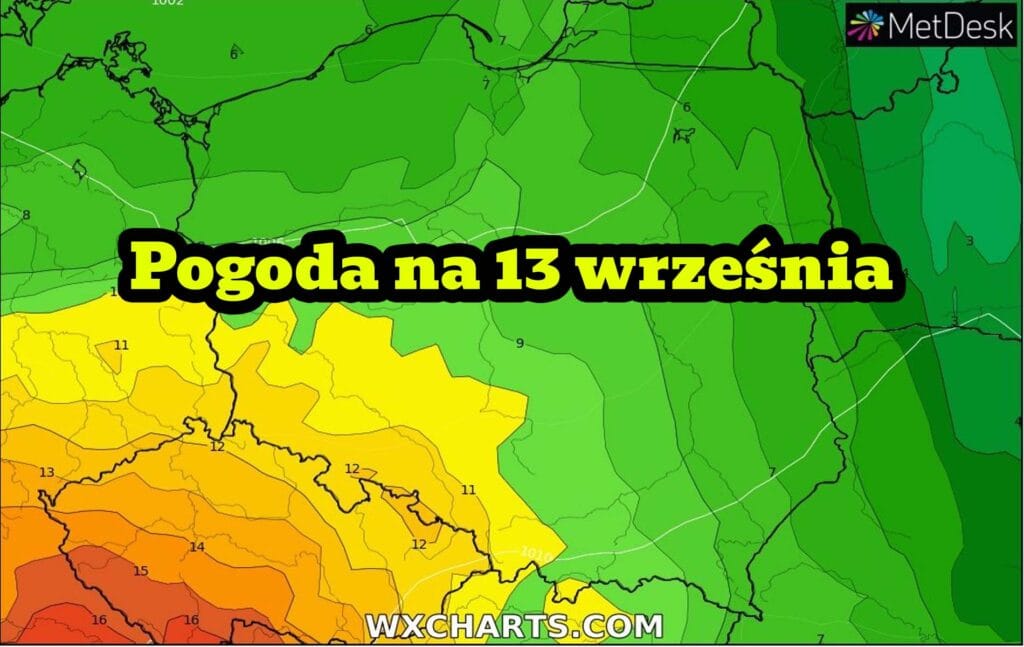 Pogoda na 13 września 2022. Ocieplenie w Polsce. Kolejny front atmosferyczny