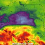 Wichura z wiatrem ponad 90 km/h dotrze do Polski