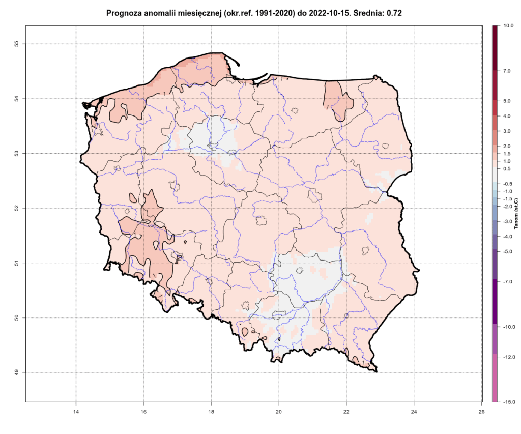 Pogoda długoterminowa na 16 dni. Może być ponad 22°C, okresami przymrozki i gęste mgły w Polsce oraz lokalne burze i opady