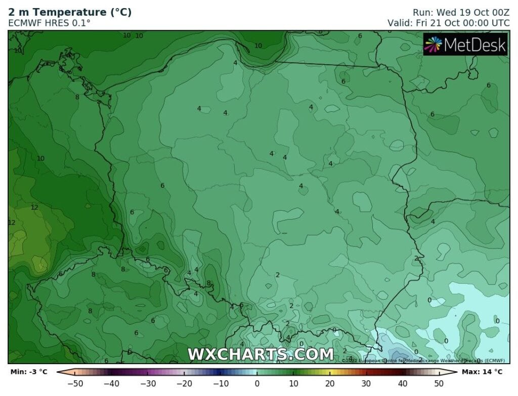 Pogoda na 5 dni. Przymrozki nocami