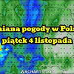 Pogoda na 4 listopada. Załamanie pogody w Polsce