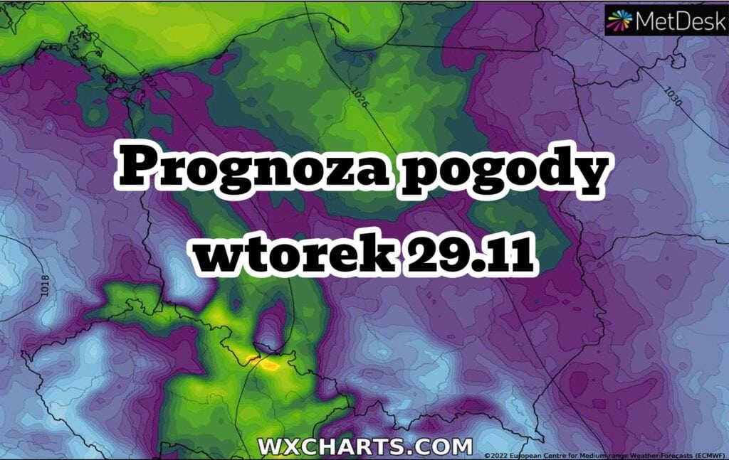Pogoda na wtorek 29 listopada. Wraca mróz do Polski