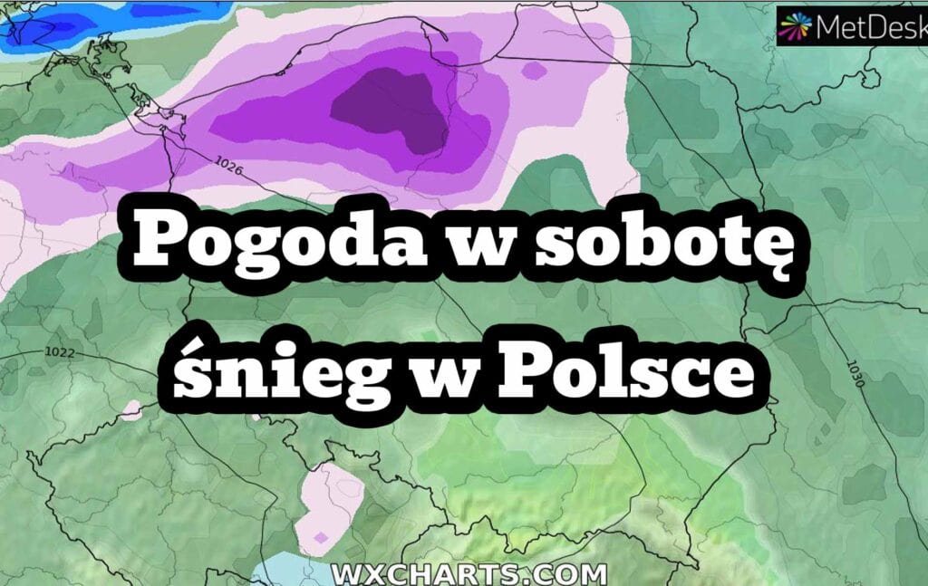Pogoda na sobotę. Śnieg w Polsce. Mróz