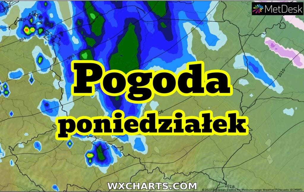 Pogoda na poniedziałek. Załamanie pogody w Polsce. Silny wiatr, deszcz i burze