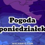 Pogoda na poniedziałek. Front atmosferyczny. Opady śniegu w Polsce