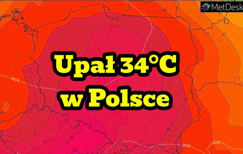 Upał w Polsce do 34 stopni Celsjusza. Fala upałów w kraju