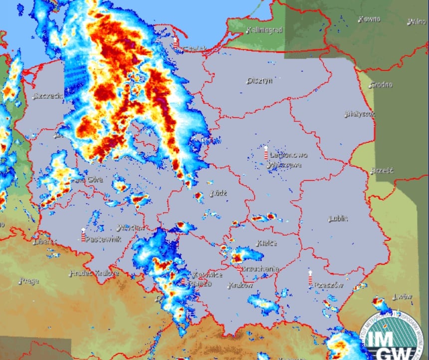 Burze dziś nad Polską są groźne