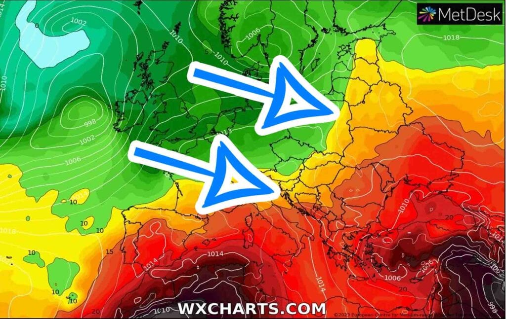 Dynamiczna pogoda w Europie. Szaleją burze, południem sunie układ MCS