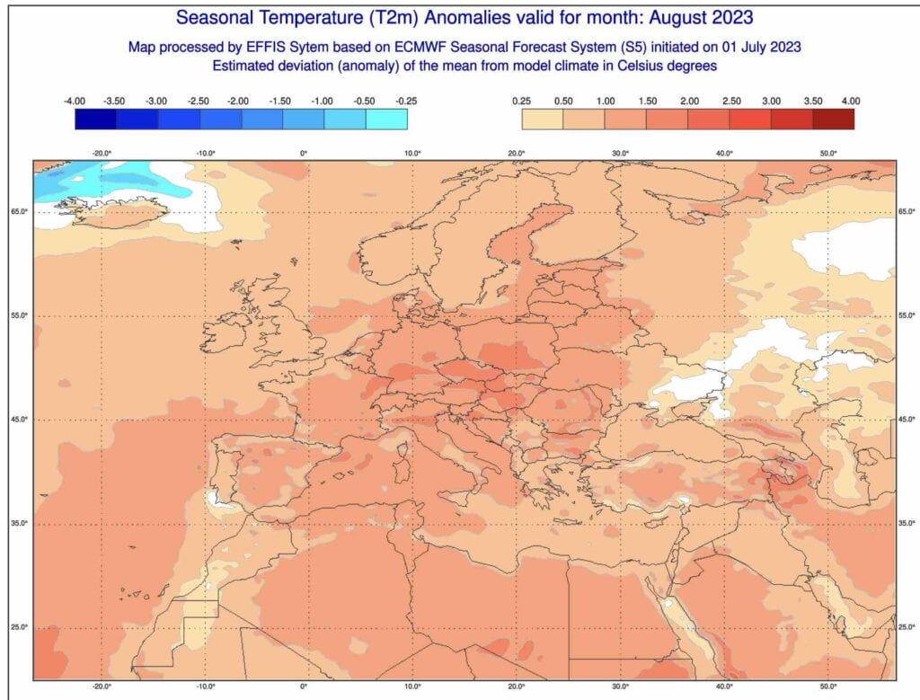 amerykańska i europejska pogoda długoterminowa na sierpień 2023 r.