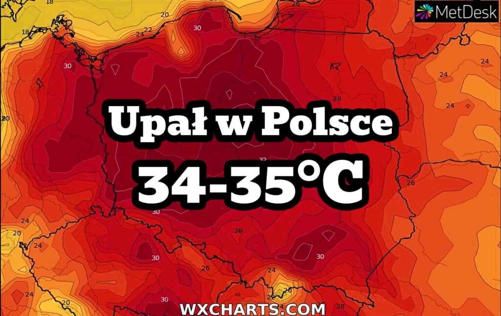 Upał w Polsce stanie się piekielny. Fala upałów nawet 35 stopni