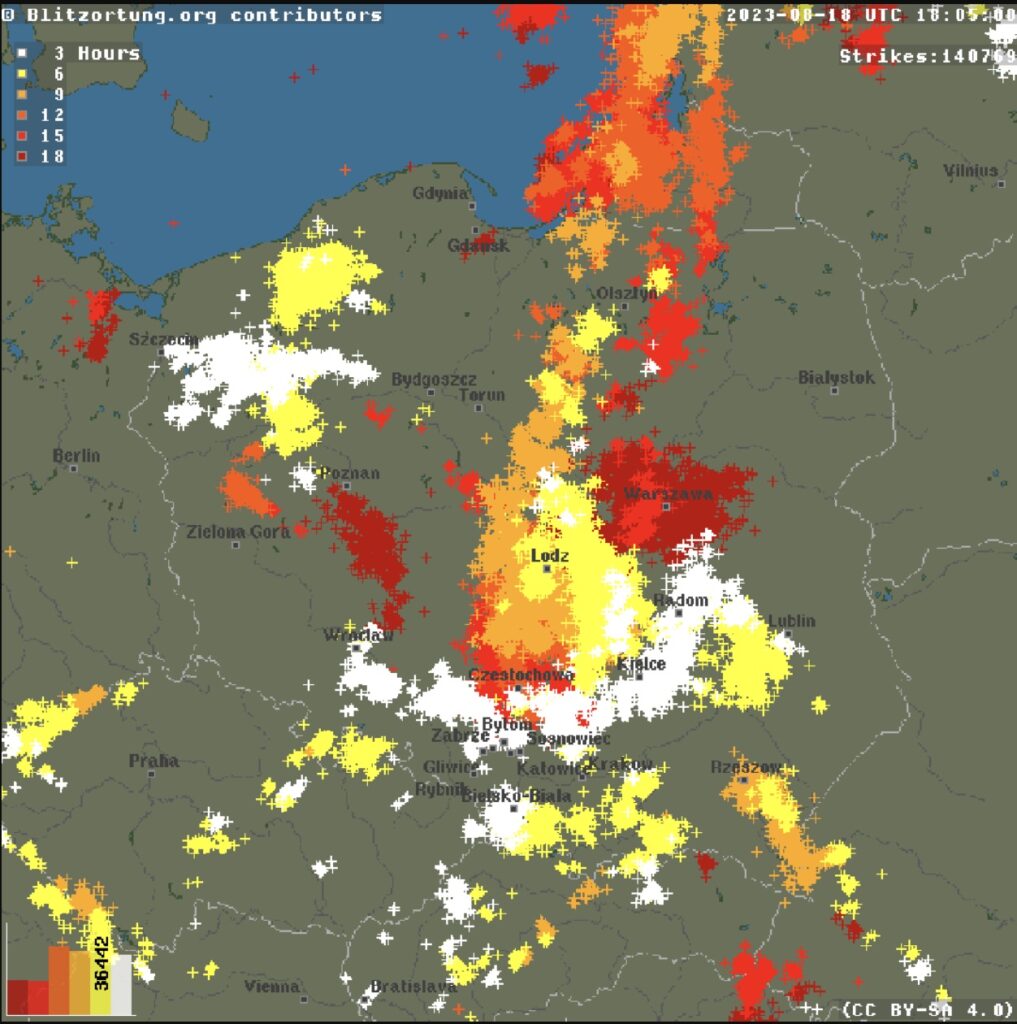 gwałtowne burze dziś nad Polską