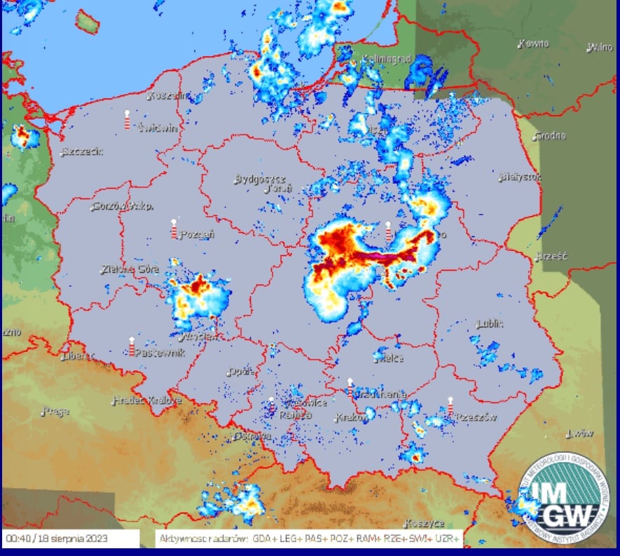 Burze szalały w nocy nad Polską