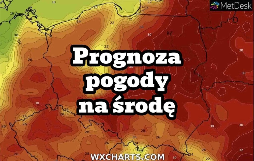 Prognoza pogody na środę 16 sierpnia dla Polski. Silny upał i burze