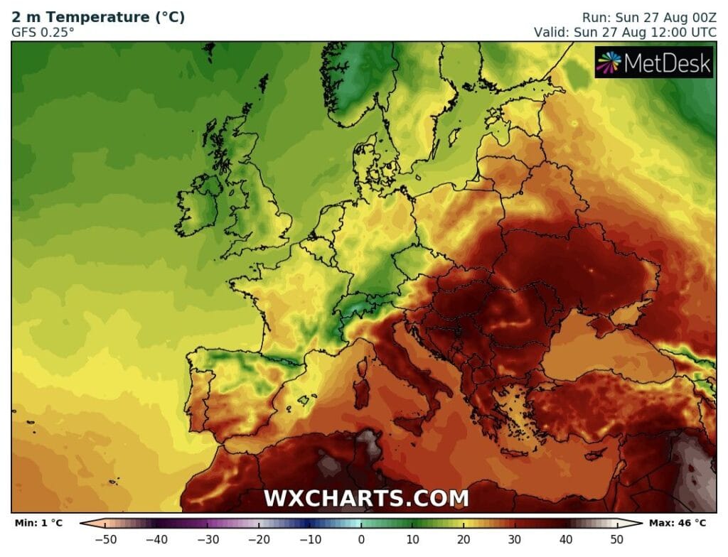 Silny upał panuje na wschodzie i południu Europy