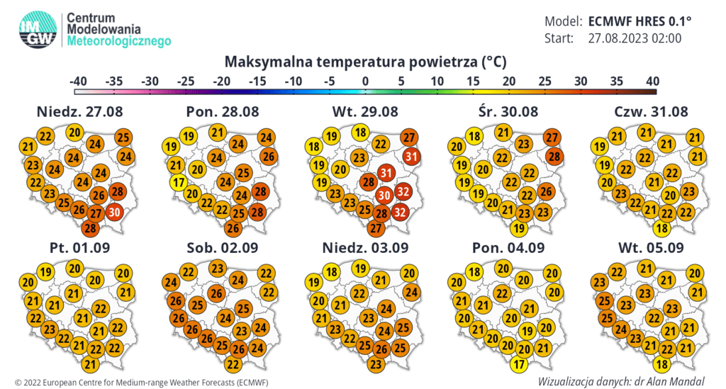 silny upał w Polsce