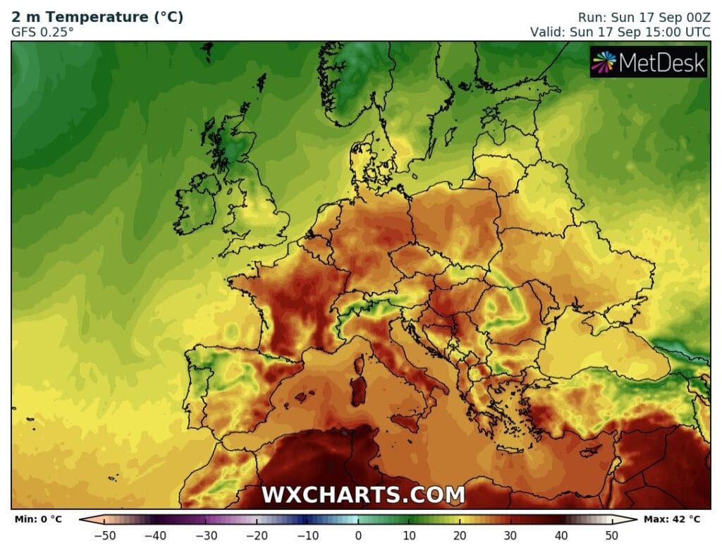 Upał występuje jeszcze dziś w Europie