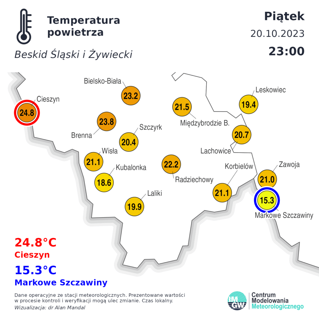 noc tropikalna w kraju